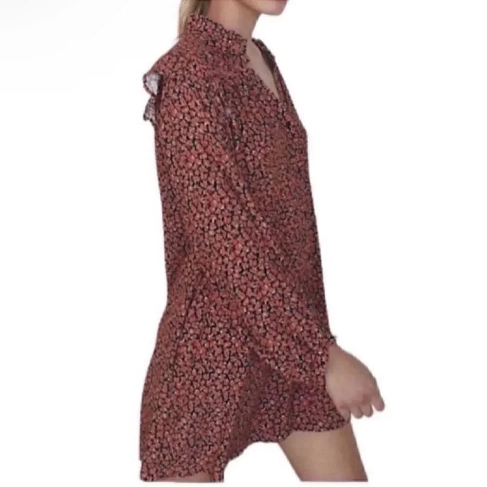 Zara Floral Print Long sleeve Oversized Mini
Dress(Size XS)